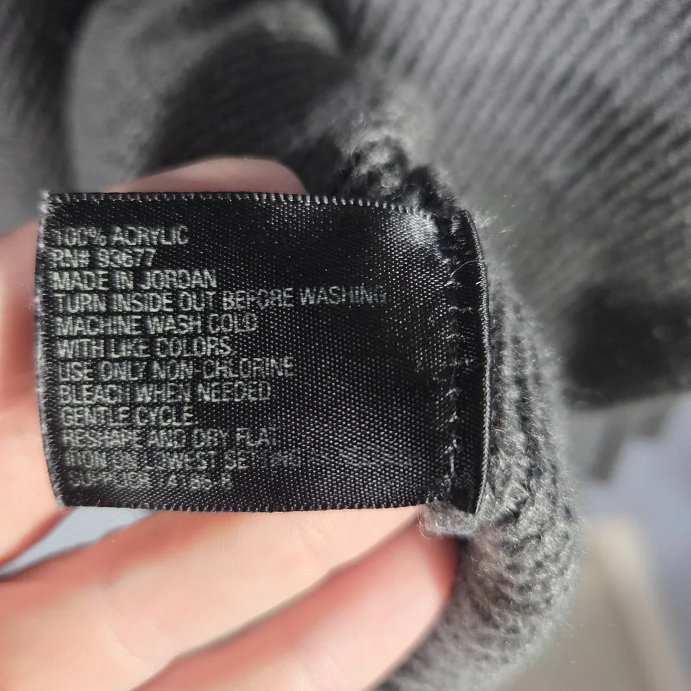 Worthington Cardigan Womens XL Dolman Sleeve Waterfall Collar Gray Lagenlook‎
